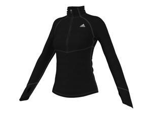 Adidas Outdoor 2015 Women's TechFit ClimaWarm 1/2 Zip Training Top (Black/Matte Silver - XL) Adidas Outdoor 2015 Women's TechFit ClimaWarm 1/2 Zip Training Top (Black/Matte Silver - XL)
