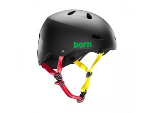 Bern 2015 Men's Macon EPS Summer Bike/Skate Helmet (Matte Black Rasta - L) Bern 2015 Men's Macon EPS Summer Bike/Skate Helmet (Matte Black Rasta - L)