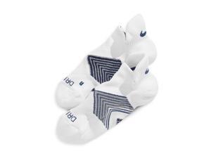 Nike Cushioned Dri-FIT No-Show Tab Running Socks (White - S) Nike Cushioned Dri-FIT No-Show Tab Running Socks (White - S)