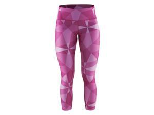 Craft 2016 Women's Pure Print Run/Fitness Tights - 1903589 (P Geo Pop/Silver - M) Craft 2016 Women's Pure Print Run/Fitness Tights - 1903589 (P Geo Pop/Silver - M)