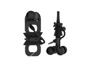 BOOM Black WRAP BLACK In-ear Headphone w/ Mic BOOM Black WRAP BLACK In-ear Headphone w/ Mic