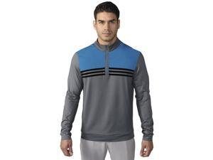Adidas Golf 2016 Men's ClimaCool Color - Blocked 1/4 Zip Long Sleeve Top (Vista Grey - L) Adidas Golf 2016 Men's ClimaCool Color - Blocked 1/4 Zip Long Sleeve Top (Vista Grey - L)