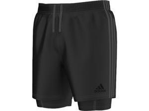 Adidas Outdoor 2016 Men's TI Double Training Shorts (Black/Black - XL) Adidas Outdoor 2016 Men's TI Double Training Shorts (Black/Black - XL)