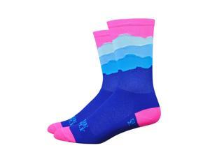 DeFeet AirEator 6in Skyline Neon Ridge Supply Collection Cycling/Running Socks (Skyline Hi-Vis Pink - M) DeFeet AirEator 6in Skyline Neon Ridge Supply Collection Cycling/Running Socks (Skyline Hi-Vis Pink - M)