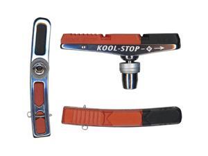 Kool-Stop V-Type 2 Dual Compound Bicycle Brake Pads - Red/Black - Pair - KS-VBH2 Kool-Stop V-Type 2 Dual Compound Bicycle Brake Pads - Red/Black - Pair - KS-VBH2