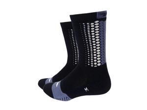DeFeet Thermeator 6inch Tread Cycling/Running Socks - THERMTR (Tread - Black/Graphite - L) DeFeet Thermeator 6inch Tread Cycling/Running Socks - THERMTR (Tread - Black/Graphite - L)
