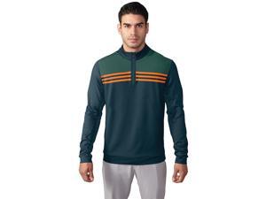 Adidas Golf 2017 Men's ClimaCool Colorblock 1/4 Zip Long Sleeve Layering Top (Utility Green - S) Adidas Golf 2017 Men's ClimaCool Colorblock 1/4 Zip Long Sleeve Layering Top (Utility Green - S)