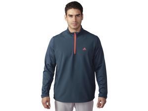 Adidas Golf 2016 Men's ClimaStorm Hybrid Heathered 1/4 Zip Long Sleeve Pullover (Mineral Blue/Shock Red - S) Adidas Golf 2016 Men's ClimaStorm Hybrid Heathered 1/4 Zip Long Sleeve Pullover (Mineral Blue/Shock Red - S)
