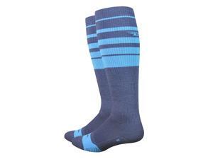 DeFeet Thermeator Knee High Cycling/Running Socks - THERMKH (Graphite w/ Blue Stripes - S) DeFeet Thermeator Knee High Cycling/Running Socks - THERMKH (Graphite w/ Blue Stripes - S)