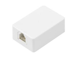 Compact Surfmount Phone Jack Audiovox Cords TP266WHN 079000313267 Compact Surfmount Phone Jack Audiovox Cords TP266WHN 079000313267