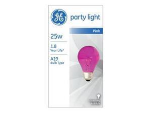 GE 25W PNK Party Bulb, Pack of 6 GE 25W PNK Party Bulb, Pack of 6
