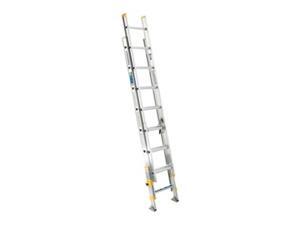 Extension Ladder, Aluminum, 20 ft., I Extension Ladder, Aluminum, 20 ft., I
