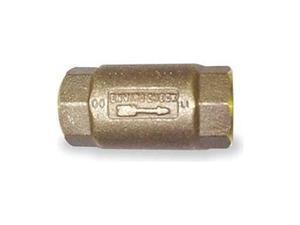 Spring Check Valve, 3/4 In, FNPT, Brass Spring Check Valve, 3/4 In, FNPT, Brass