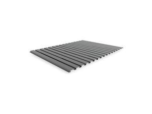 Corrugated Steel Decking, 48 In. W, Gray Corrugated Steel Decking, 48 In. W, Gray