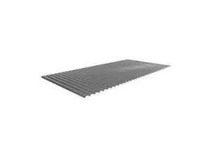 Corrugated Steel Decking, Gray, 96 In. W Corrugated Steel Decking, Gray, 96 In. W