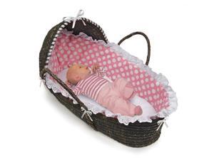 Badger Basket Espresso Moses Basket with Hood Badger Basket Espresso Moses Basket with Hood