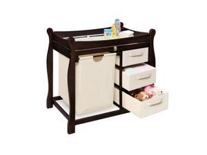 Badger Basket Sleigh Style Changing Table w/ Hamper/Baskets Badger Basket Sleigh Style Changing Table w/ Hamper/Baskets
