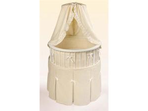 Badger Basket Elegance Round Baby Bassinet Badger Basket Elegance Round Baby Bassinet
