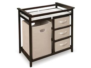 Badger Basket Modern Changing Table w/ Baskets & a Hamper Badger Basket Modern Changing Table w/ Baskets & a Hamper
