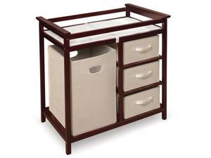 Badger Basket Modern Changing Table w/ Baskets & a Hamper Badger Basket Modern Changing Table w/ Baskets & a Hamper