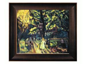Art Reproduction Oil Painting - Gramercy Park, 1920 with Veine D' Or Bronze Scoop - Bronze and Rich Brown Finish - 26.5" X 30.5" - Hand Painted Framed Canvas Art Art Reproduction Oil Painting - Gramercy Park, 1920 with Veine D' Or Bronze Scoop - Bronze and Rich Brown Finish - 26.5" X 30.5" - Hand Painted Framed Canvas Art