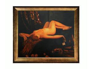 Art Reproduction Oil Painting - To Sleep with Athenian Gold Frame - Antique Gold Finish - Eco Friendly - 25" X 29" - Hand Painted Framed Canvas Art Art Reproduction Oil Painting - To Sleep with Athenian Gold Frame - Antique Gold Finish - Eco Friendly - 25" X 29" - Hand Painted Framed Canvas Art