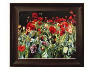 Art Reproduction Oil Painting - Poppies with Veine D' Or Bronze Scoop - Bronze and Rich Brown Finish - 26.5" X 30.5" - Hand Painted Framed Canvas Art Art Reproduction Oil Painting - Poppies with Veine D' Or Bronze Scoop - Bronze and Rich Brown Finish - 26.5" X 30.5" - Hand Painted Framed Canvas Art