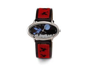 New Women's Red Black Witch Leather Band Wrist Watch New Women's Red Black Witch Leather Band Wrist Watch
