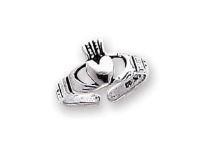 925 Sterling Silver Friendship Love Claddagh Toe Ring 925 Sterling Silver Friendship Love Claddagh Toe Ring