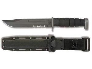Ka-bar Knives D2 Fixed Blade Partially Serrated Knife w/Hard Sheath Ka-bar Knives D2 Fixed Blade Partially Serrated Knife w/Hard Sheath