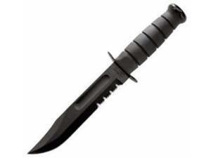 Kbar Black Fighting Knife 2-1212-3 7 In. Bld W/Leather Shth Kbar Black Fighting Knife 2-1212-3 7 In. Bld W/Leather Shth