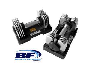 Bayou Fitness® Pair of 25 lb. Adjustable Dumbbells Bayou Fitness® Pair of 25 lb. Adjustable Dumbbells