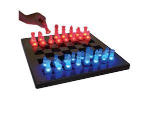 LumiSource LED Glow Chess Set in Blue & Red - SUP-LEDCHES-BR LumiSource LED Glow Chess Set in Blue & Red - SUP-LEDCHES-BR