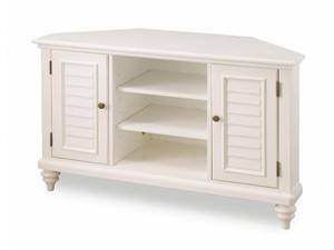 Home Styles Bermuda Brushed White Corner TV Stand 5543-07 Home Styles Bermuda Brushed White Corner TV Stand 5543-07