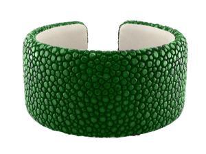 Metro Jewelry Stingray Green Wide Cuff Bangle Metro Jewelry Stingray Green Wide Cuff Bangle
