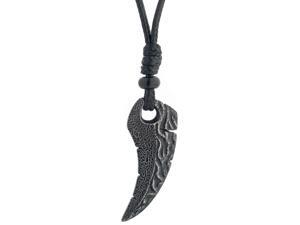 Metro Jewelry Stainless Steel Sword Pendant Black Ip Leather Cord Metro Jewelry Stainless Steel Sword Pendant Black Ip Leather Cord