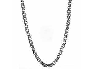 Metro Jewelry Stainless Steel Box Necklace BP Metro Jewelry Stainless Steel Box Necklace BP
