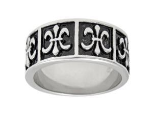 Metro Jewelry Stainless Steel Ring Antique Finish Metro Jewelry Stainless Steel Ring Antique Finish