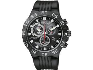 Citizen AT2095-07E Stainless Steel Case Black Dial Eco-Drive Quartz Chronograph Rubber Strap Citizen AT2095-07E Stainless Steel Case Black Dial Eco-Drive Quartz Chronograph Rubber Strap