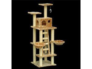 72" Casita Bungalow Cat Tree - Faux Fur - by Majestic Pet 72" Casita Bungalow Cat Tree - Faux Fur - by Majestic Pet