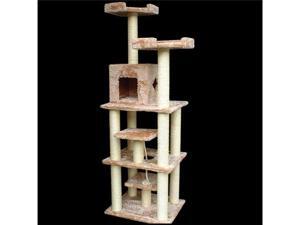 78" Casita Bungalow Cat Tree - Faux Fur - by Majestic Pet 78" Casita Bungalow Cat Tree - Faux Fur - by Majestic Pet
