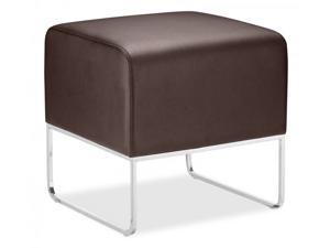 ZUO, Plush Ottoman Espresso ZUO, Plush Ottoman Espresso
