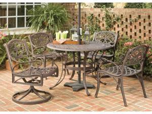5-Pc Rust Brown Dining Set - 42" Table and 4 Arm Chairs - by Home Styles 5-Pc Rust Brown Dining Set - 42" Table and 4 Arm Chairs - by Home Styles