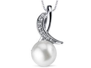 Oravo SP10934 8.5mm Freshwater White Pearl Pendant in Sterling Silver Oravo SP10934 8.5mm Freshwater White Pearl Pendant in Sterling Silver