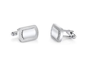 ID Style Lined Stainless Steel Cufflinks ID Style Lined Stainless Steel Cufflinks
