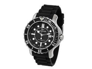 Aquaswiss 96G001 Rugged Man's Quartz Watch Stainless Steel Rubber Strap Aquaswiss 96G001 Rugged Man's Quartz Watch Stainless Steel Rubber Strap