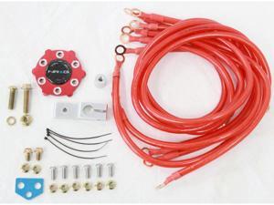 Nrg Ground Kit Gk-100 RED 6-Point grounding System Nrg Innovations Nrg Ground Kit Gk-100 RED 6-Point grounding System Nrg Innovations