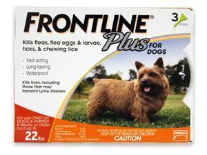 Frontline Plus for Dogs up to 22 lbs 3pk Frontline Plus for Dogs up to 22 lbs 3pk