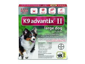 K9 Advantix II Dogs 21-55 lb 4 Pack (4 Month Supply) K9 Advantix II Dogs 21-55 lb 4 Pack (4 Month Supply)