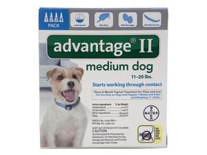 Advantage II for Dogs 11-20 lbs 4pk Advantage II for Dogs 11-20 lbs 4pk